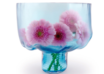 BLOOM Coupe Ice Blue + Flowers